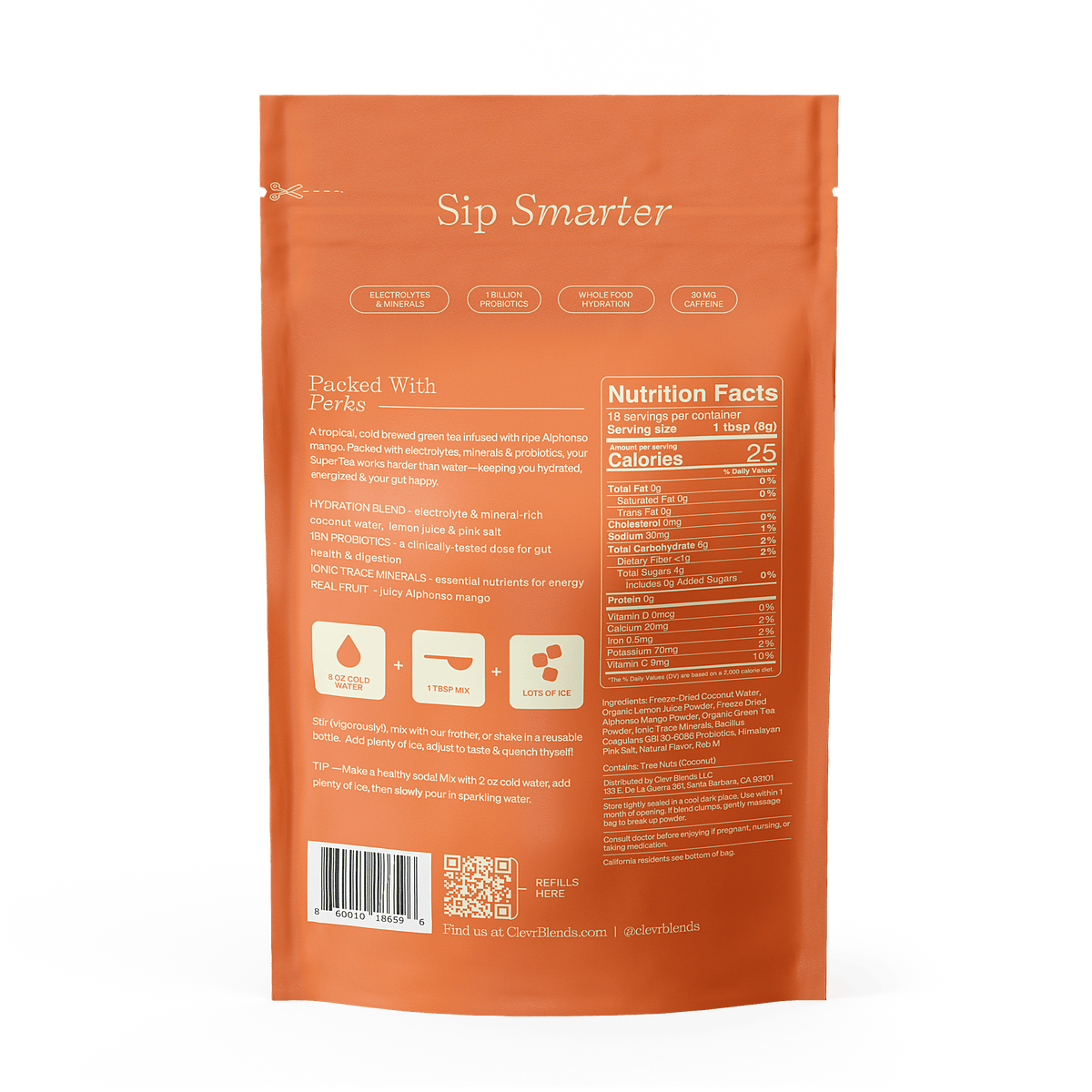 Mango Green SuperTea - Kit Early Afternoon Sip Pick